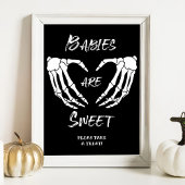 Halloween baby's zijn zoet Baby shower spel Poster