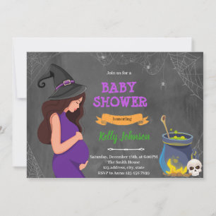 Halloween babyshower uitnodiging
