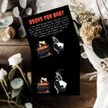Halloween-babyshowerboeken voor baby insert