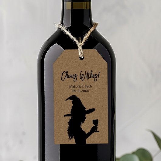 Halloween Bachelorette Favor Tags, Proost Heksen Cadeaulabel