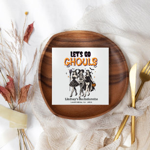 Halloween Bachelorette laten we gaan ghoul Servet