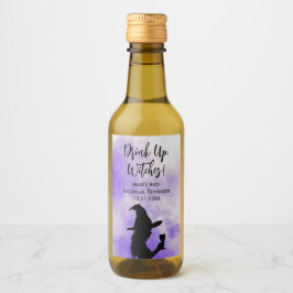 Halloween Bachelorette Party Drink getuigen op Wijn Etiket