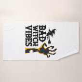 Halloween Bad Witch Vibes Birthday (Serviette de bain)