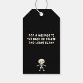 Halloween Bag Of Bones Cadeaulabel (Achterkant)