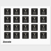 Halloween Bag Of Bones Vierkante Sticker (Vel)