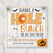 Halloween Bagel Gift Label (Voorkant)