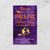 Halloween Baggy Tussenvoegsel personaliseert Tekst Visitekaartje (Achterkant)