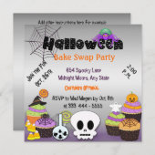 Halloween Bake Swap Party Uitnodiging (Voorkant / Achterkant)