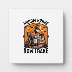 Halloween Baker Shirt Heks Bezem Gebroken Design_1 Fotoplaat