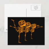 Halloween Ballet Dancing Skeletten Briefkaart (Voorkant / Achterkant)