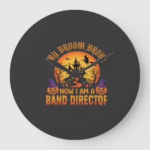 Halloween Band Dirigent Heks Bezem Spookhuis Grote Klok