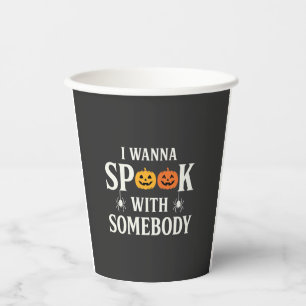Halloween Bang iemand Pumpenspin SVG Papieren Bekers