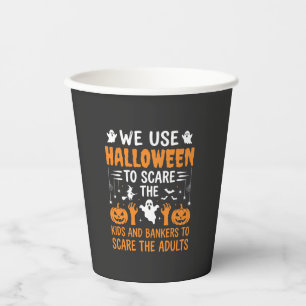 Halloween Bang Kinder Bankiers Volwassenen Ontwerp Papieren Bekers