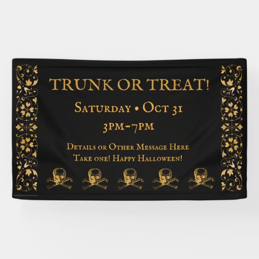 Halloween | Banner | Trunk of Treat. (Horizontaal)
