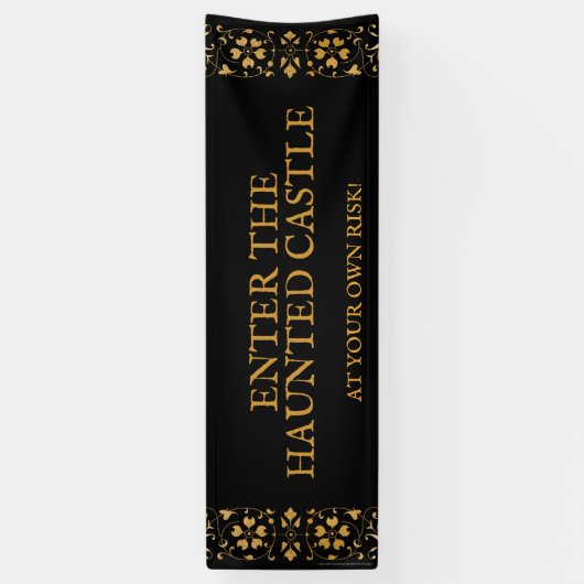 Halloween | Bannière | Maison hantée (Vertical)