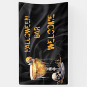 Halloween Bar Welkom Spandoek (Verticaal)