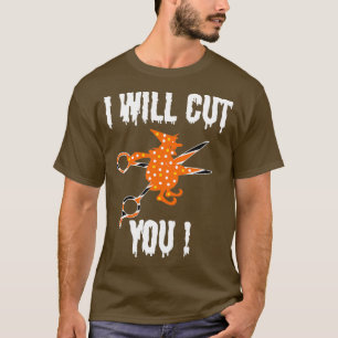 Halloween Barber witch Haarstylist Costume T-shirt