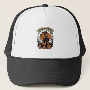 Halloween Barman Shirt Grappige Heks Bezem Bar Pun Trucker Pet