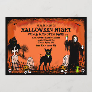 Halloween Bash - Invitation - Chien de cimetière