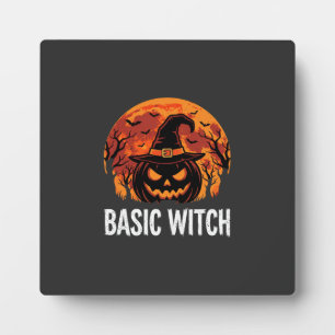 Halloween Basis Heks Pompoen Maan Grafisch Fotoplaat