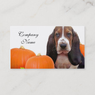 Halloween Basset Hound Visitekaartje