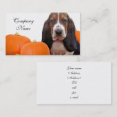 Halloween Basset Hound Visitekaartje (Voorkant / Achterkant)
