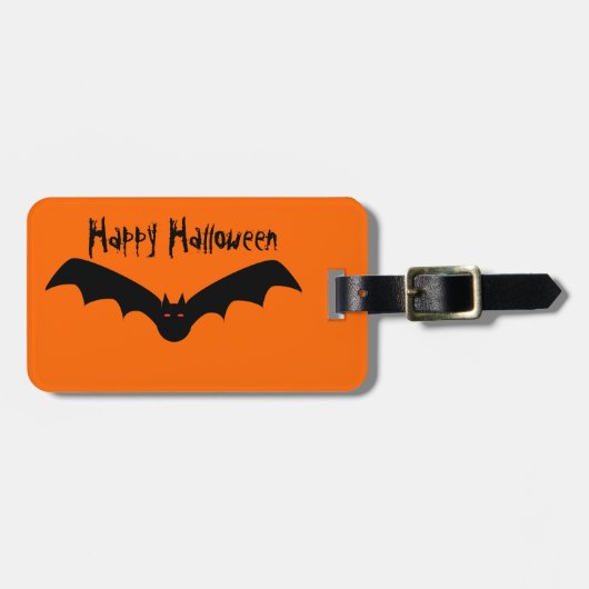 Halloween Bat Bagagelabel (Voorkant horizontaal)