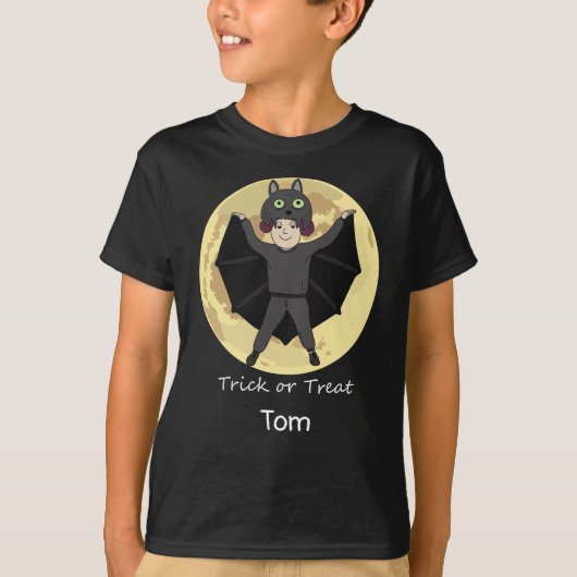 Halloween Bat Costume T-Shirt (Voorkant)