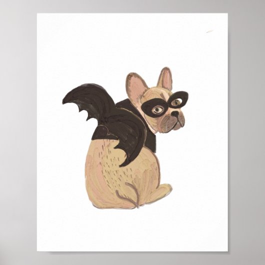 Halloween Bat Dog Poster (Voorkant)