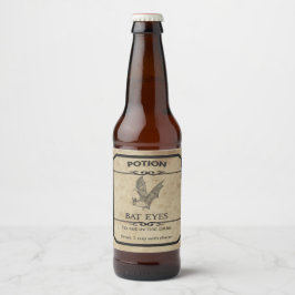 Halloween Bat Eyes Apothecary Bier Label Bier Etiket