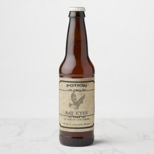 Halloween Bat Eyes Apothecary Bier Label Bier Etiket