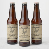 Halloween Bat Eyes Apothecary Bier Label Etiket (Flessen)