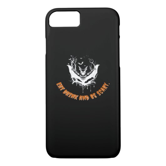 Halloween Bat Hanging For The Essential Case-Mate iPhone Case (Achterkant)