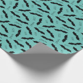 Halloween Bat patroon Cadeaupapier (Hoek)