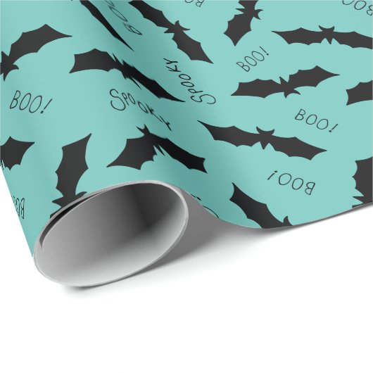Halloween Bat patroon Cadeaupapier (Rol Hoek)
