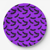 Halloween Bat Patroon Papierpapier bord (Voorkant)
