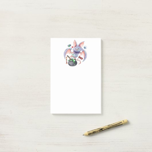 Halloween Bat Post-it Notes (Op bureau)