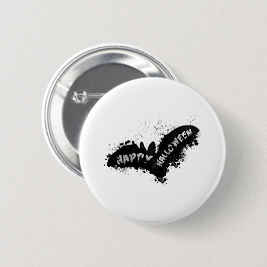 Halloween Bat Ronde Button 5,7 Cm (Voorkant /achterkant)