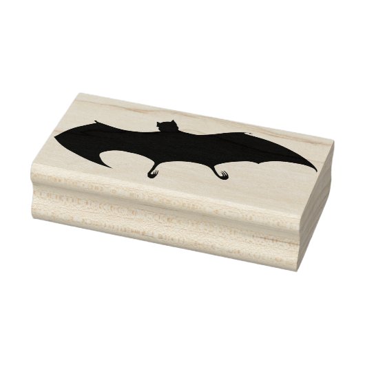 Halloween Bat Silhouette Rubber Art Stamp Rubberstempel (Stempel)