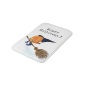 Halloween Bath Mat Witch Pumpkin Flying Broom (Gekanteld)