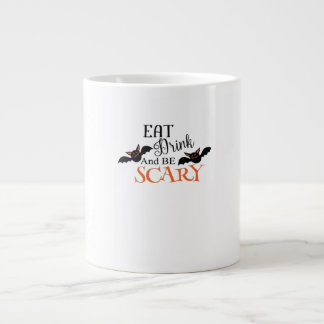 Halloween Bats Be Scary Funny Meme Extra Grote Beker