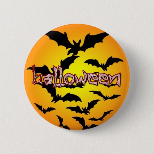 Halloween Bats Button (Voorkant)