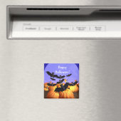 Halloween Bats en Pomkins Magneet (Insitu (Vaatwasser))