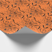 Halloween Bats en Spiders Cadeaupapier (Hoek)