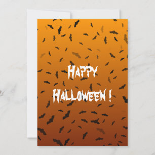 Halloween Bats Flat Kaart
