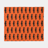 Halloween Bats Fleece Deken (Voorkant (Horizontaal))