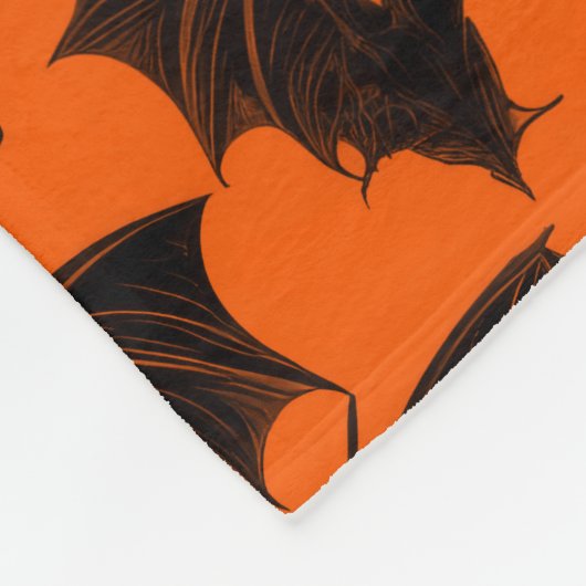 Halloween Bats Fleece Deken (Hoek)