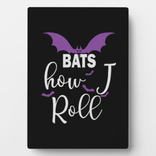 Halloween Bats How I Roll Birthday Fotoplaat
