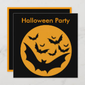 Halloween Bats Kaart (Voorkant / Achterkant)