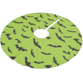 Halloween Bats on Lime Green Kerstboom Rok (Gekanteld)